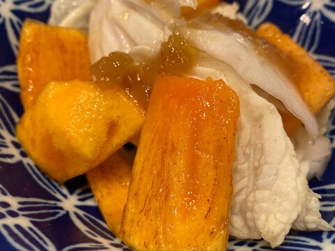 シャキシャキ白菜と柿のサラダ